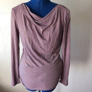 NWT MaxMara Cowl Neck Long Sleeve Top